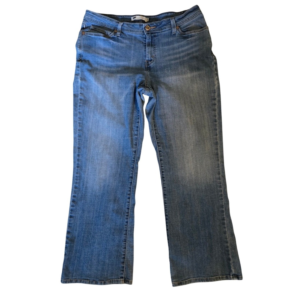 Levis 529 Classic Boho Curvy‎ Bootcut Jeans Women's 16 Medium Wash Blue Denim